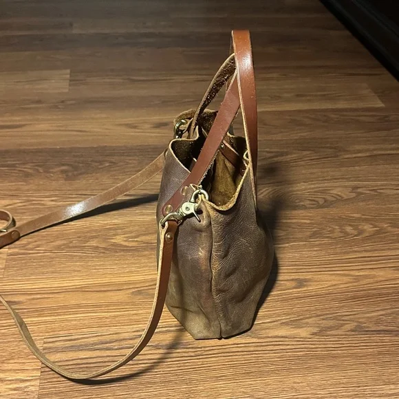 KMM & Co. Sesame Double Shot Mini Tote + Crossbody Strap USA - Picture 5 of 10